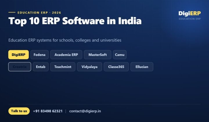 Top 10 education ERP software options in India